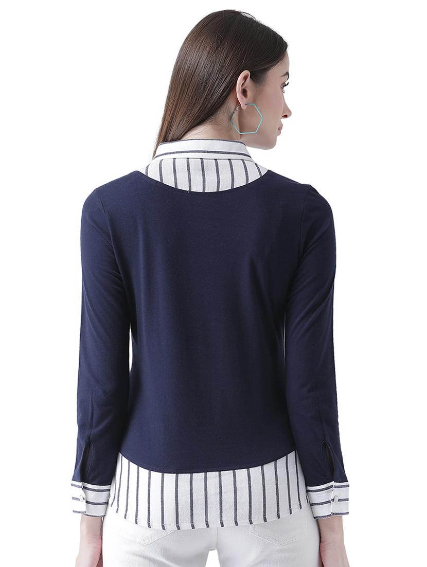 shirt collar layered top - 16708327 - Zoom Image - 3