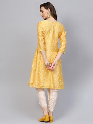 embroidered kurta palazzo set - 16708364 - Standard Image - 3