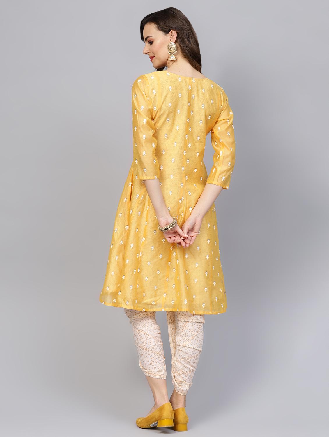 embroidered kurta palazzo set - 16708364 - Zoom Image - 3