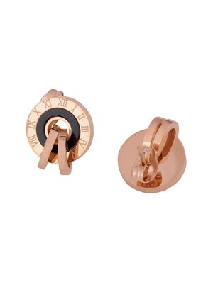 gold metal studs earring - 16708519 - Standard Image - 3