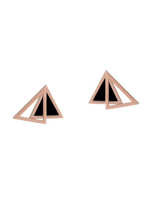 gold metal studs earring - 16708528 - Standard Image - 1