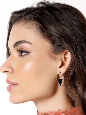 black metal drop earring - 16708534 - Standard Image - 3