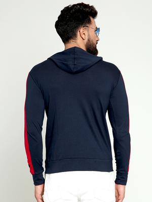 navy blue taped t-shirt - 16708761 - Standard Image - 3