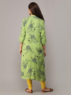 floral straight kurta - 16708841 - Standard Image - 3