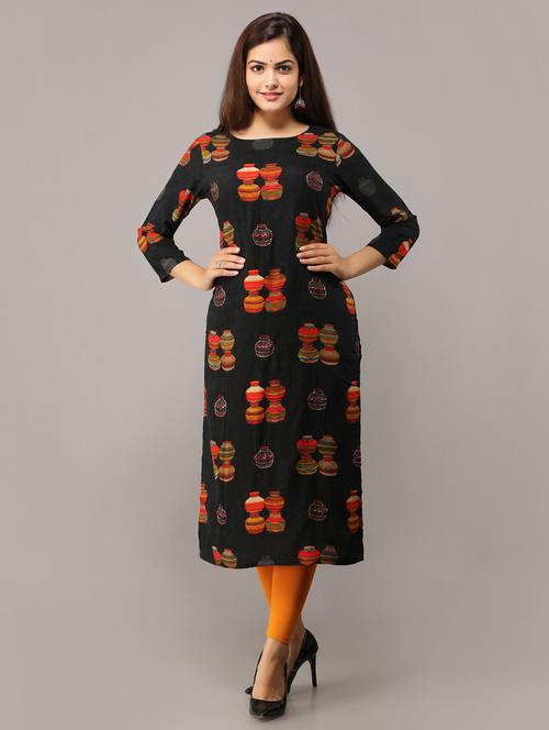conversational straight kurta - 16708849 - Standard Image - 1