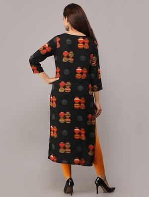 conversational straight kurta - 16708849 - Standard Image - 3