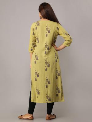 conversational straight kurta - 16708865 - Standard Image - 3