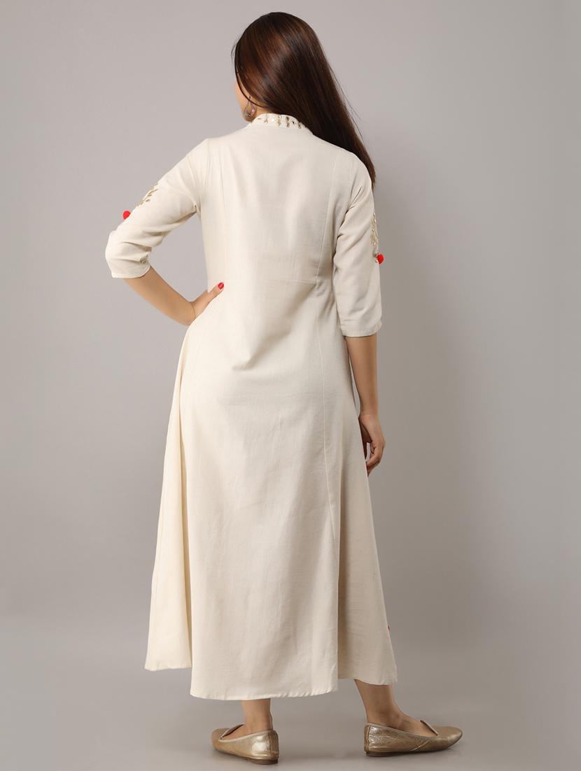 gota work a-line kurta - 16708887 - Zoom Image - 3
