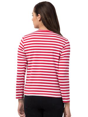 round neck striped tee - 16708897 - Standard Image - 3