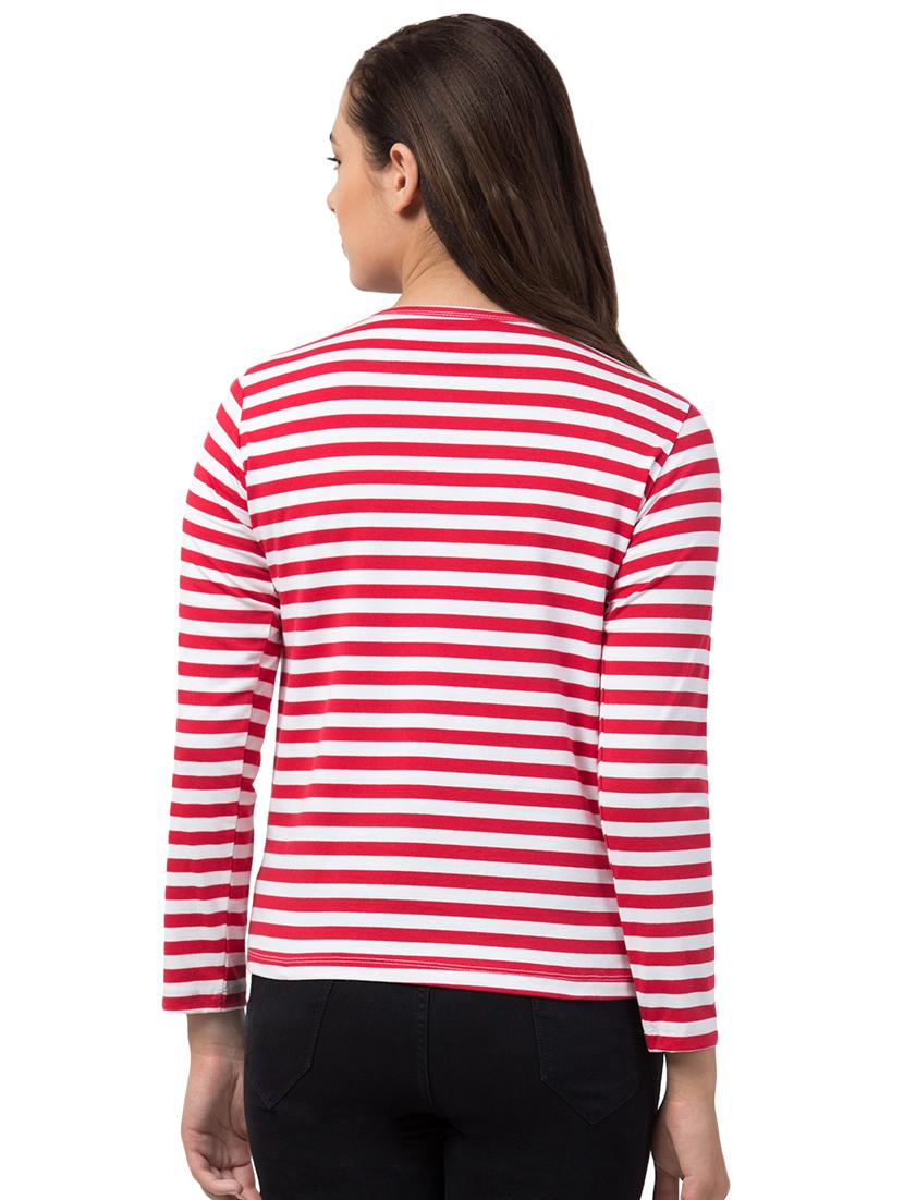 round neck striped tee - 16708897 - Zoom Image - 3