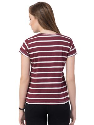 round neck striped tee - 16708915 - Standard Image - 3