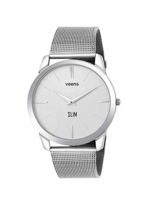 veens analogue white dial mens watch - 16708962 - Very Small Image - 1