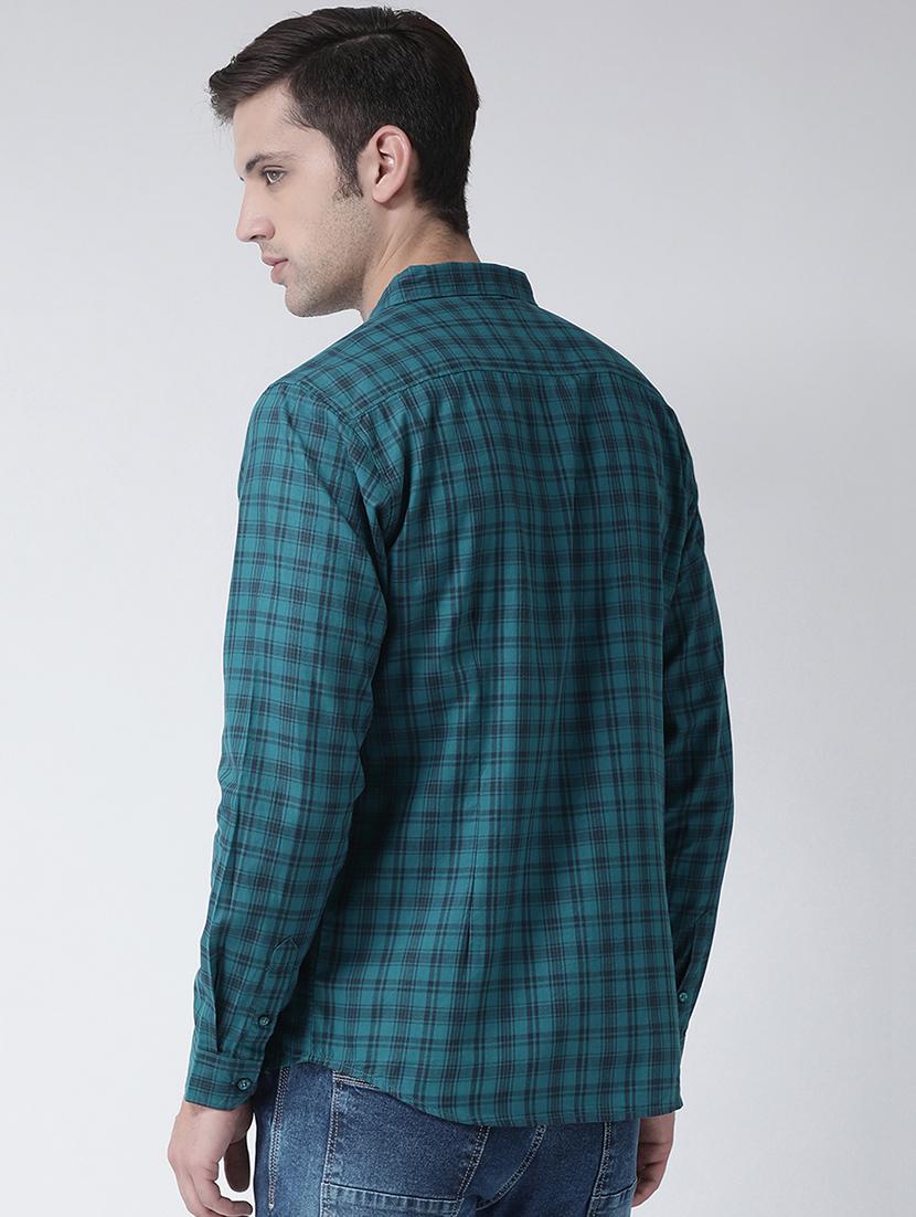 blue checkered casual shirt - 16709412 - Zoom Image - 3