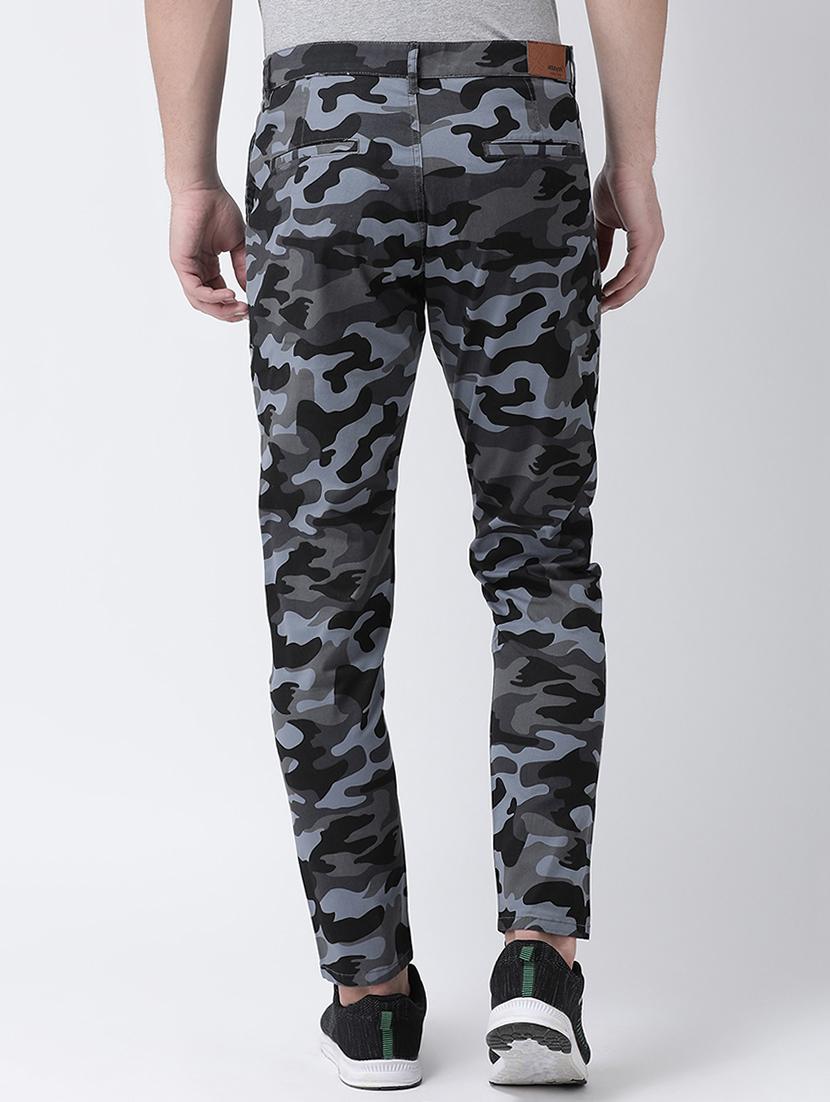 grey camouflage print chinos - 16709441 - Zoom Image - 3