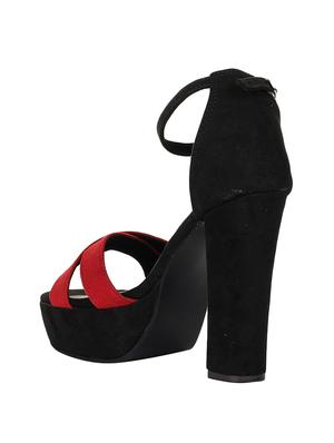 red back strap sandals - 16709730 - Standard Image - 3