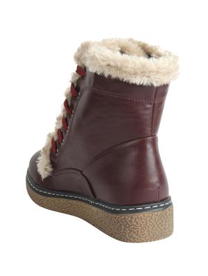 maroon ankle boots - 16709766 - Standard Image - 3