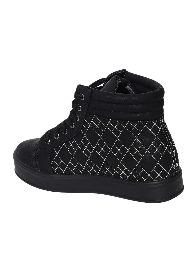 black lace-up sneakers - 16709791 - Zoom Image - 3