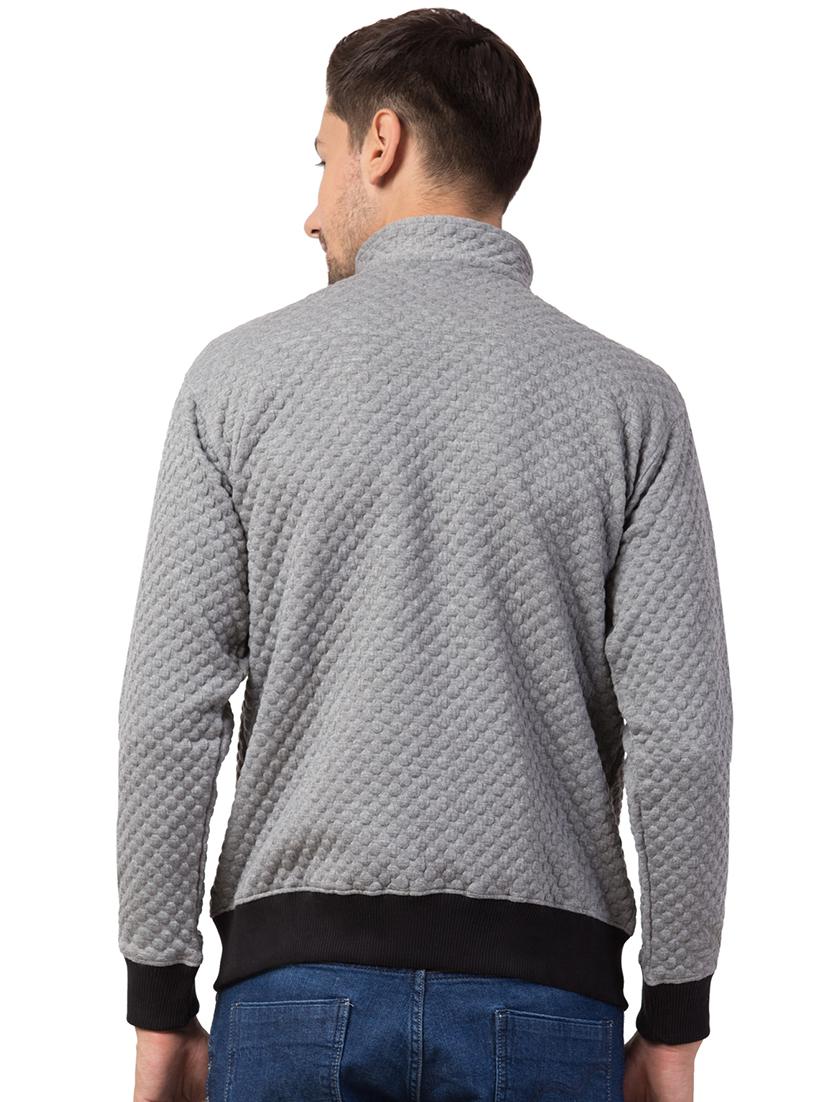 grey solid casual jacket - 16709799 - Zoom Image - 3