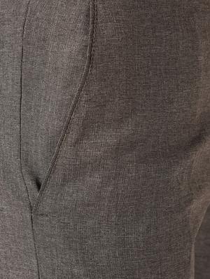 brown textured flat front formal trouser - 16709824 - Standard Image - 6