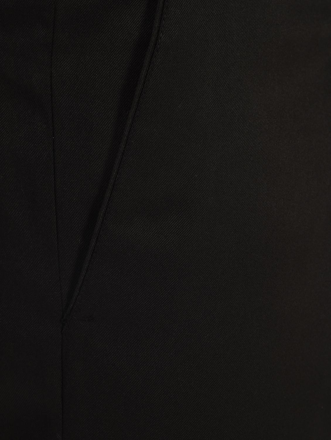 black solid flat front formal trouser - 16709825 - Zoom Image - 6