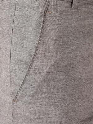 brown textured flat front formal trouser - 16709828 - Standard Image - 6