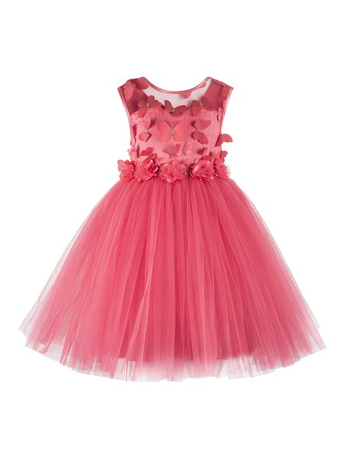 red polyester frock - 16709830 - Standard Image - 1