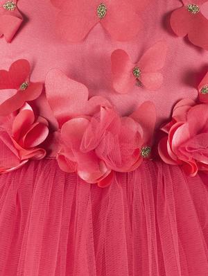 red polyester frock - 16709830 - Standard Image - 3