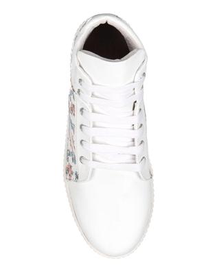 white lace-up sneakers - 16710476 - Standard Image - 3