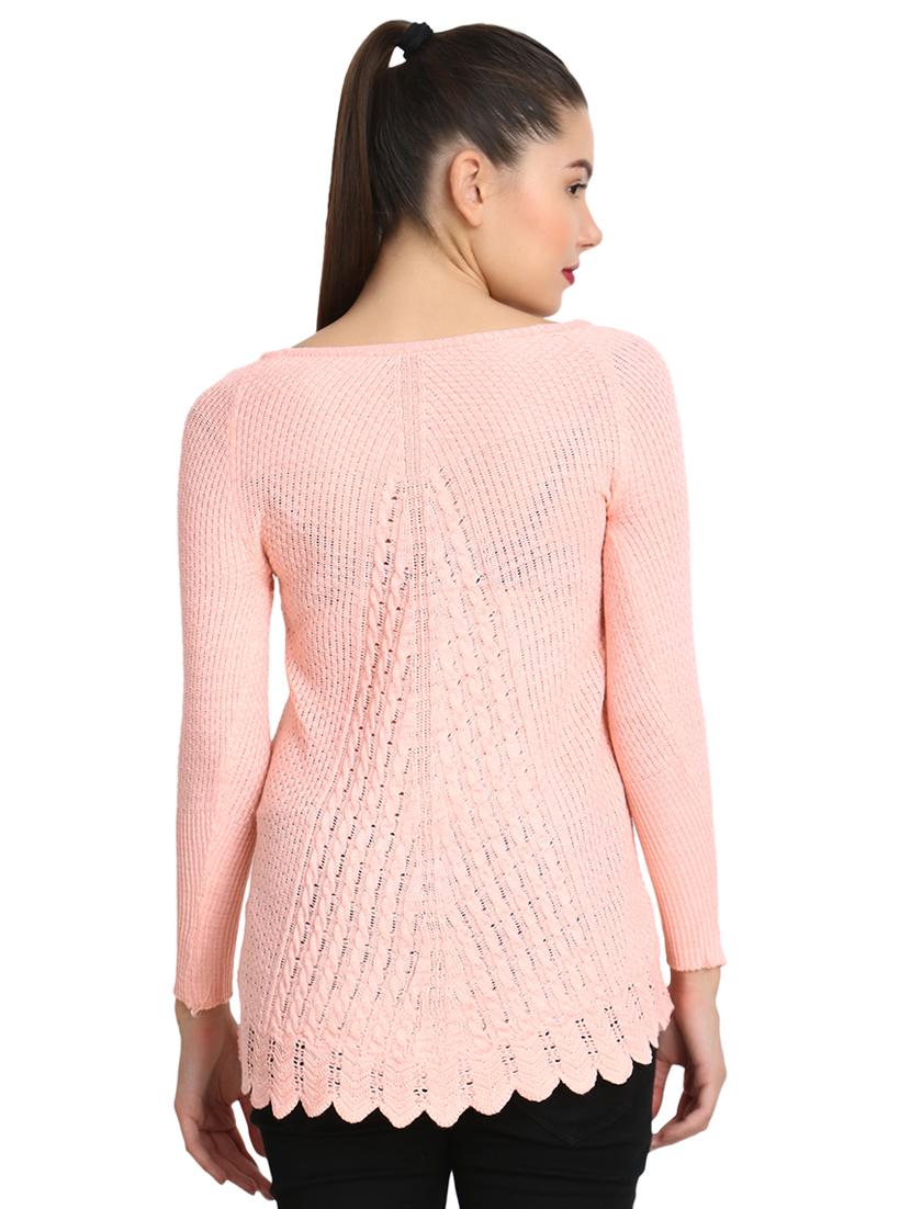 boat neck applique pullover - 16710632 - Zoom Image - 3