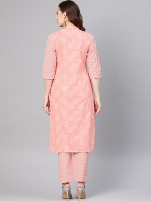pastel printed kurta pant set - 16710668 - Standard Image - 3