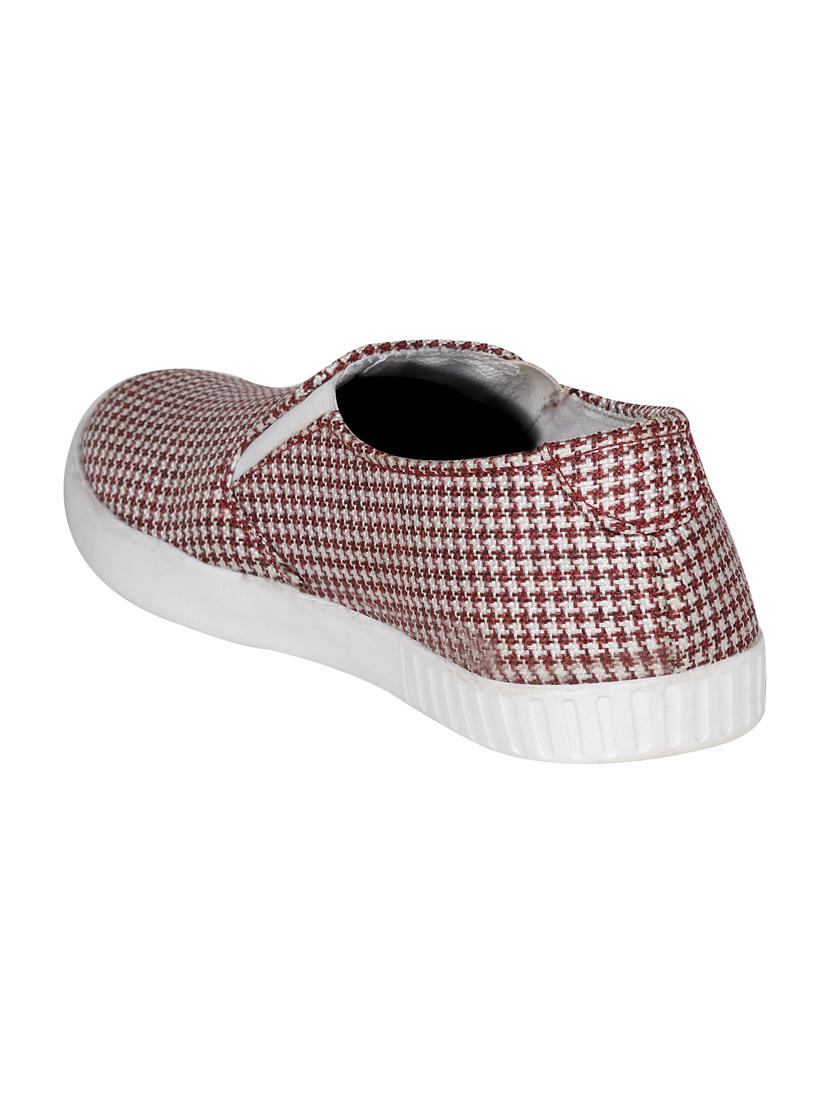 red leatherette slipons - 16710779 - Zoom Image - 3