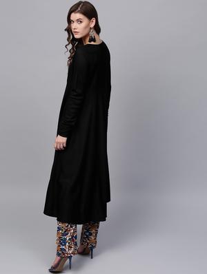 solid flared kurta - 16711070 - Standard Image - 3