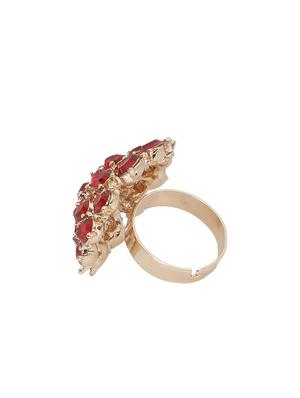 red gold plated finger ring - 16711138 - Standard Image - 3
