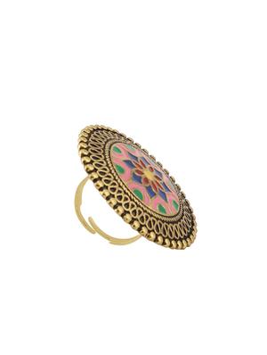 multi colored gold plated finger ring - 16711144 - Standard Image - 3