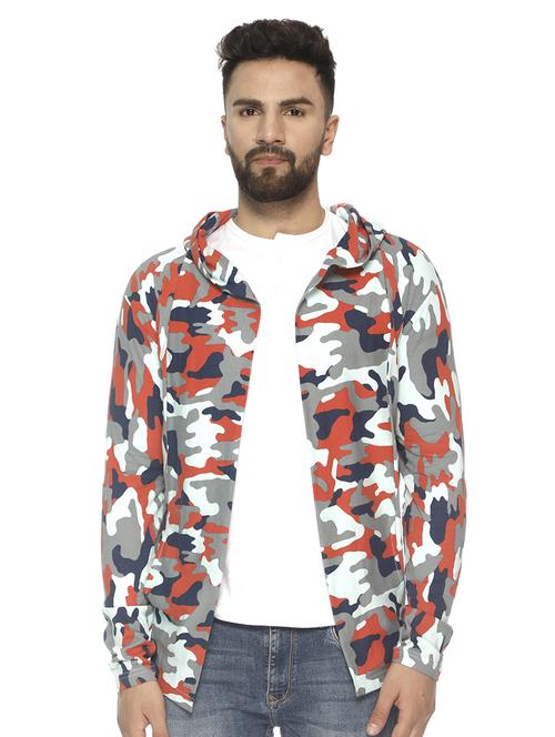 red camouflage printed shrug - 16711570 - Standard Image - 1