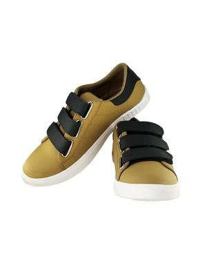 tan leatherette slip on sneakers - 16711856 - Standard Image - 3