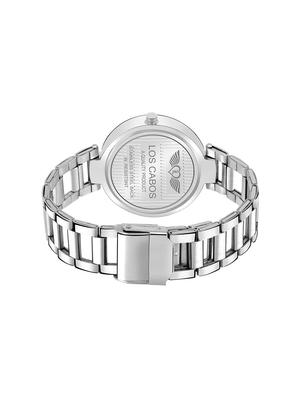 los cabos 1012 black dial & silver chain watches for girls analog watch - 16711938 - Standard Image - 3
