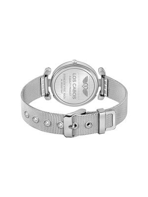 1006 black dial & silver bracelet watch for girls analog watch - 16711939 - Standard Image - 3