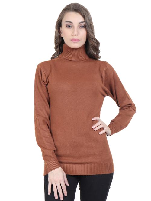 turtle neck solid pullover - 16712006 - Standard Image - 1