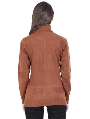 turtle neck solid pullover - 16712006 - Standard Image - 3