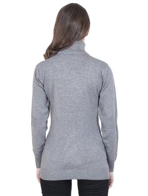 turtle neck solid pullover - 16712010 - Standard Image - 3