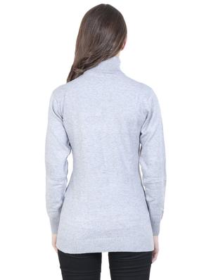 turtle neck solid pullover - 16712011 - Standard Image - 3