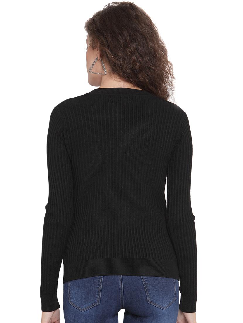 round neck solid pullover - 16712709 - Zoom Image - 3