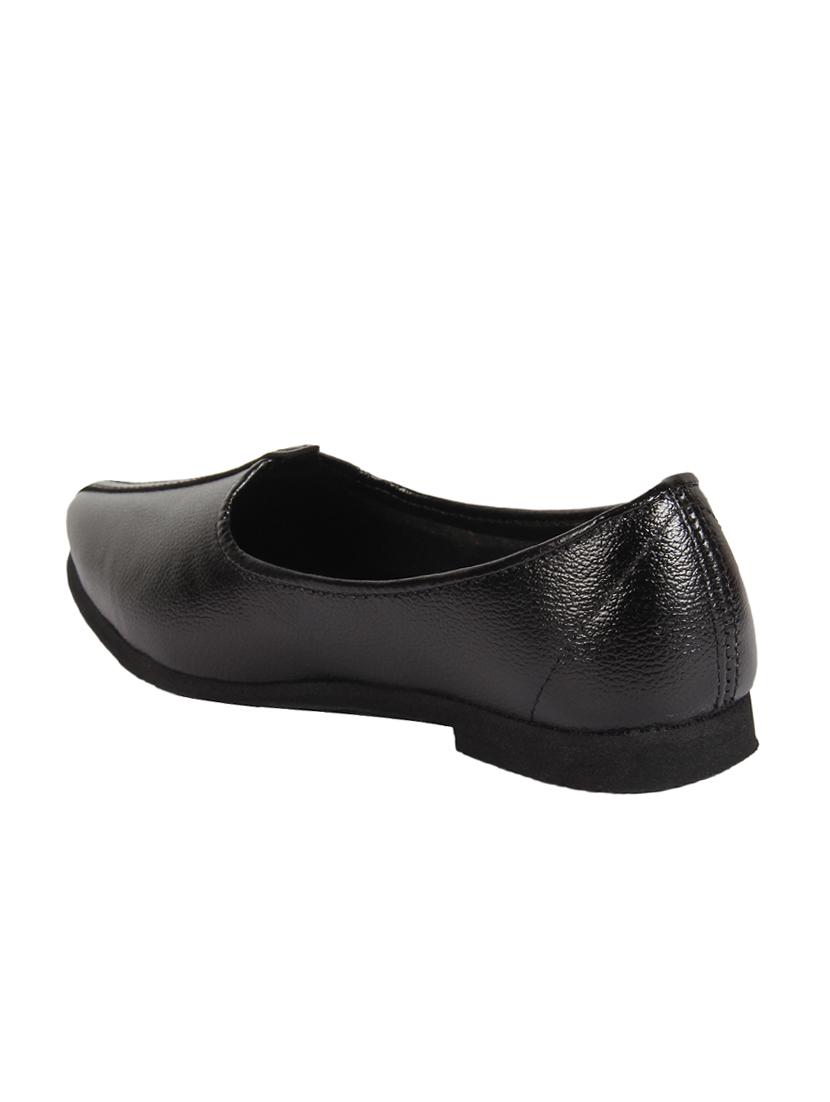 black leatherette slip on jutis - 16712929 - Zoom Image - 3