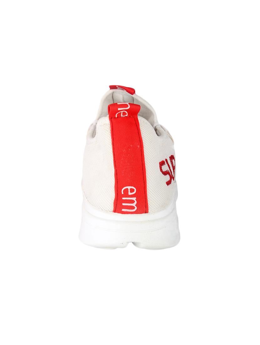 white mesh lace up sport shoes - 16712977 - Zoom Image - 3