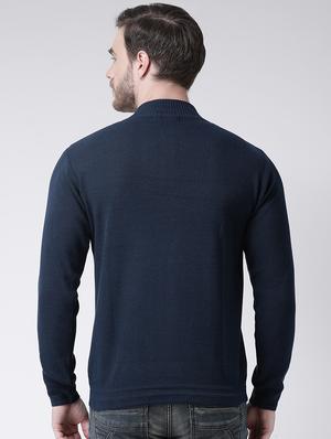navy blue printed pullover - 16713534 - Standard Image - 3