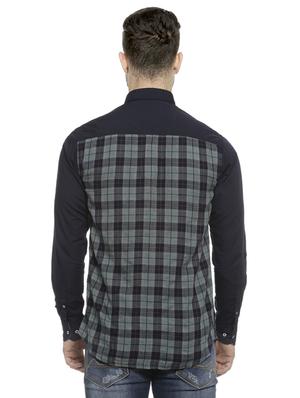 blue checkered casual shirt - 16713864 - Standard Image - 3