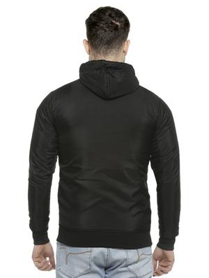 black solid casual jacket - 16713887 - Standard Image - 3