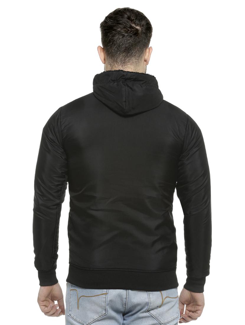 black solid casual jacket - 16713887 - Zoom Image - 3