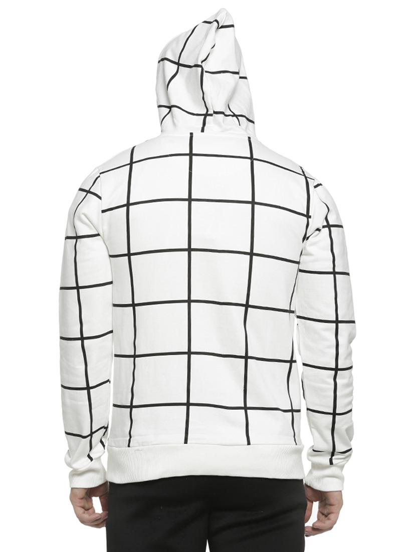 white checkered hooded sweatshirt - 16713895 - Zoom Image - 3